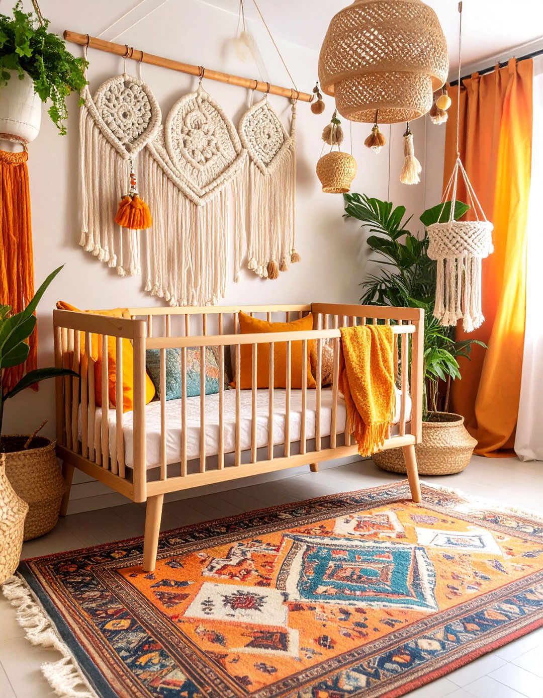 Boho Mid Century Fusion Nursery - 25 Mid-century Modern Nursery Ideas