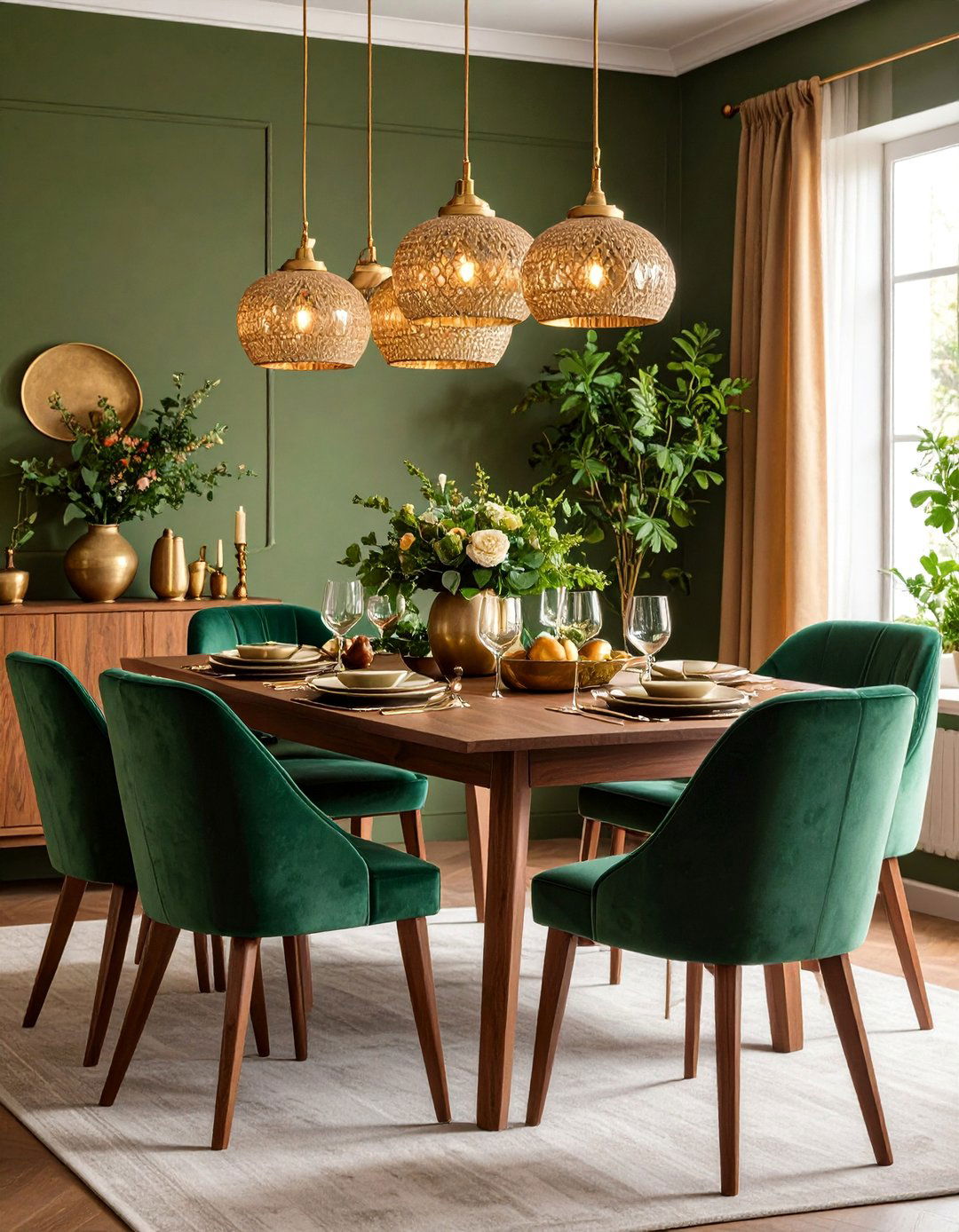Bold Color Dining Room with Muddy Earth Tones - 25 Dining Room Design Ideas