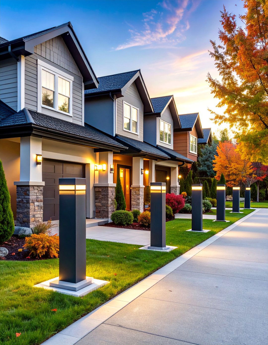 Bollard Light Driveway Security System - 25 Driveway Lighting Ideas