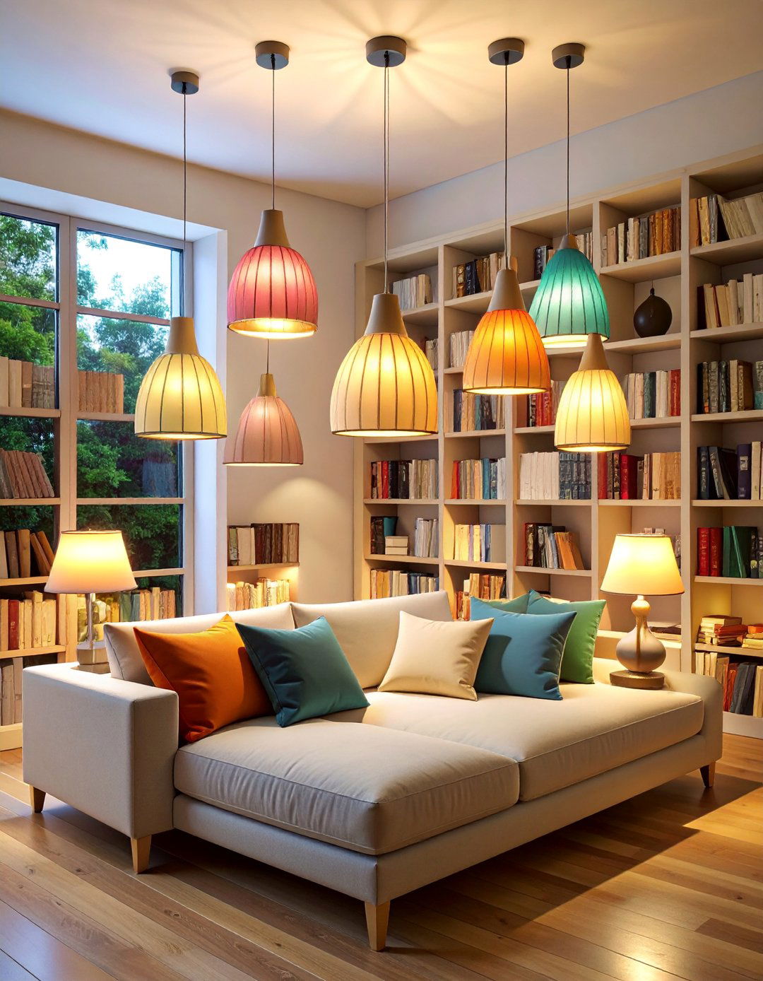 Book Shaped Hidden Lamp Integration - 25 Bookshelf Lighting Ideas