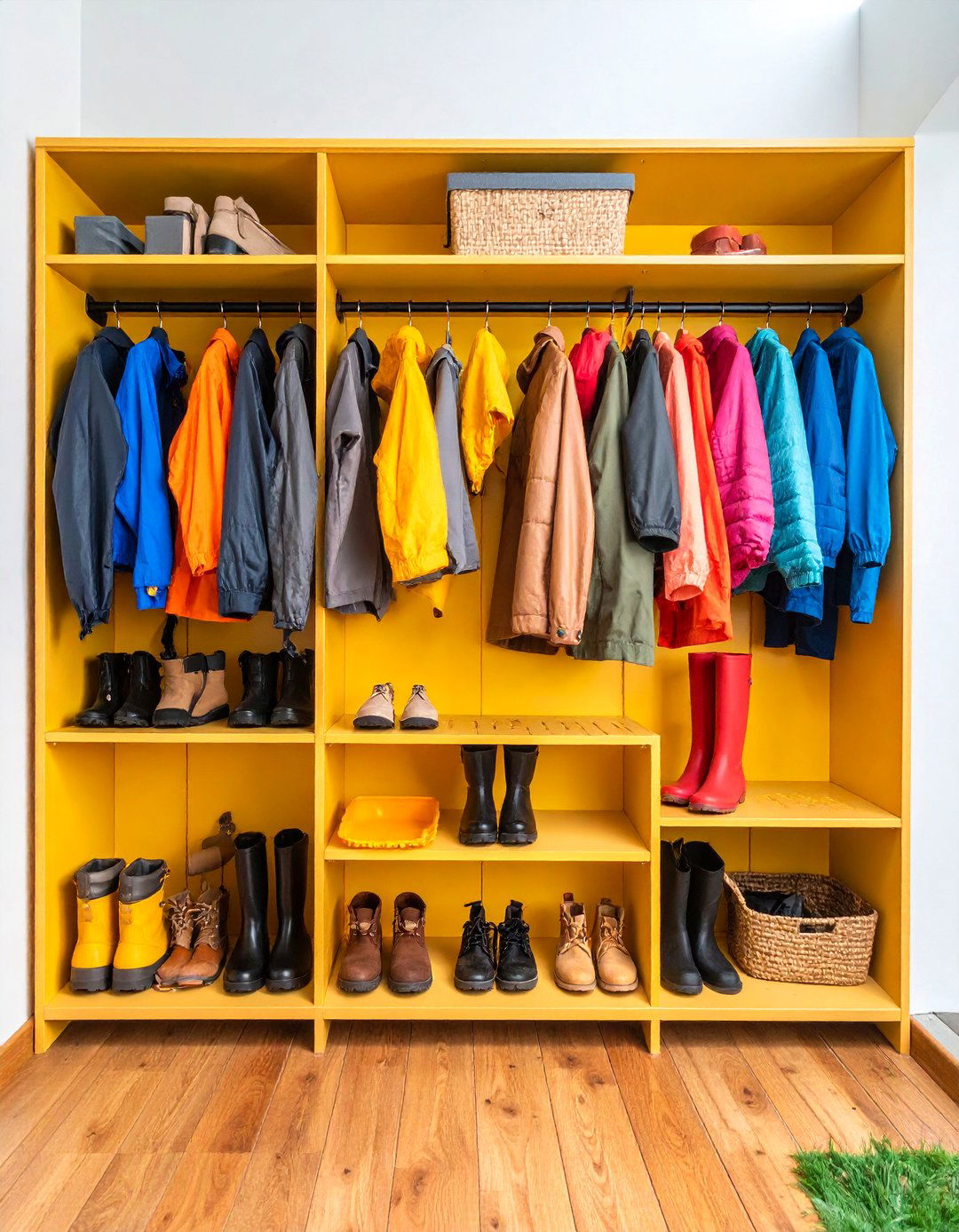 Boot Drying Station with Storage - 25 Outdoor Shoe Storage Ideas