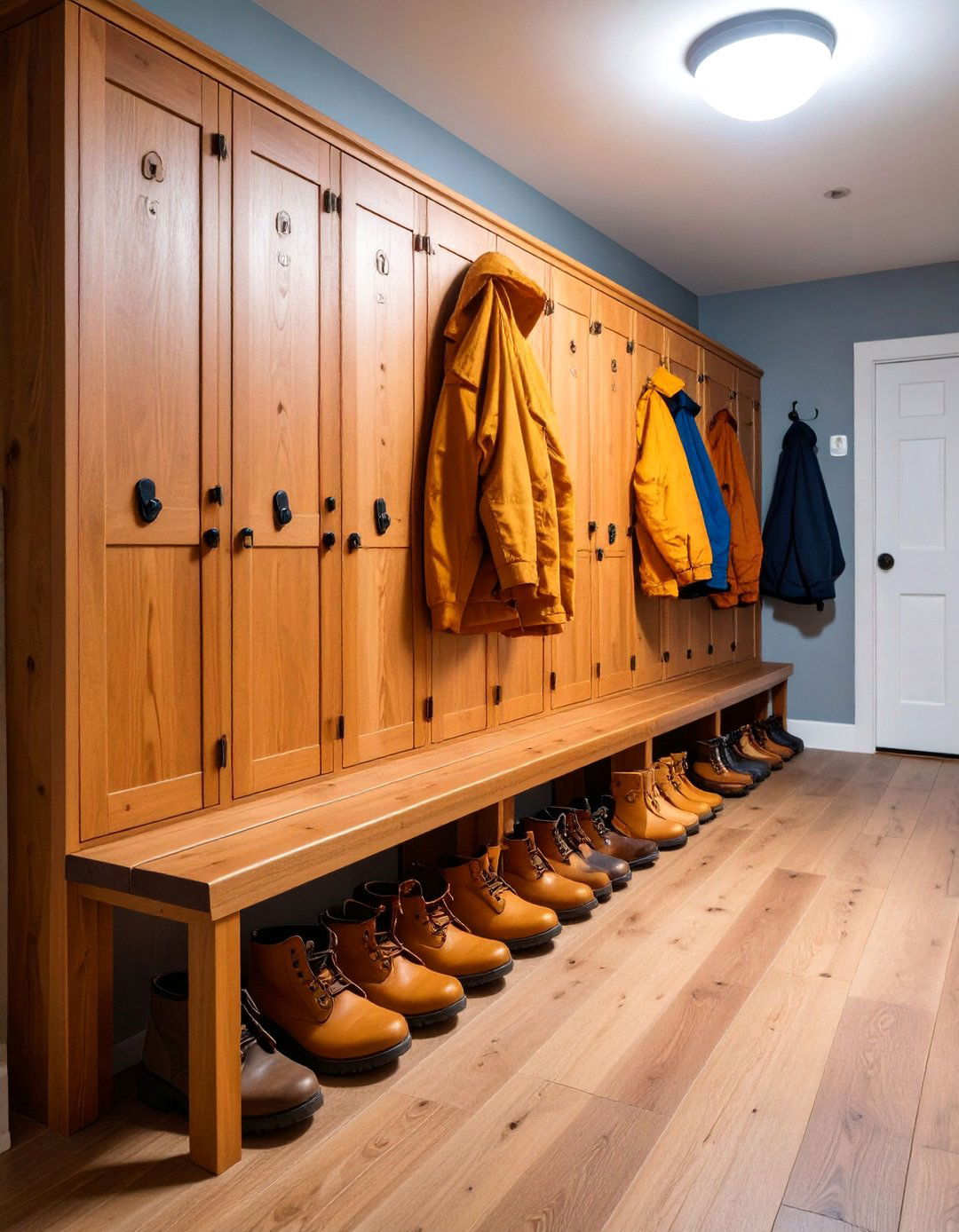 Boot Room Inspired Hallway Storage with Country Style - 25 Hallway Storage Ideas