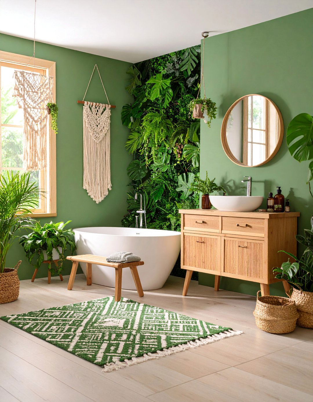 Botanical Dorm Bathroom Jungle - 25 Dorm Bathroom Ideas