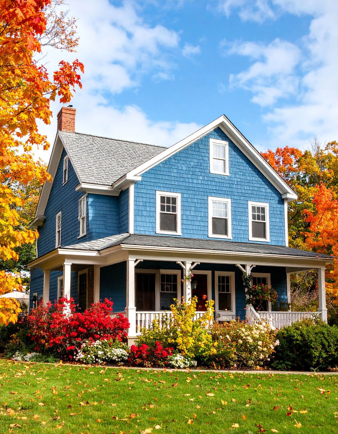 Bottle Green Shingle Style with Natural Cedar - 25 Dark Green Exterior Paint Color Schemes