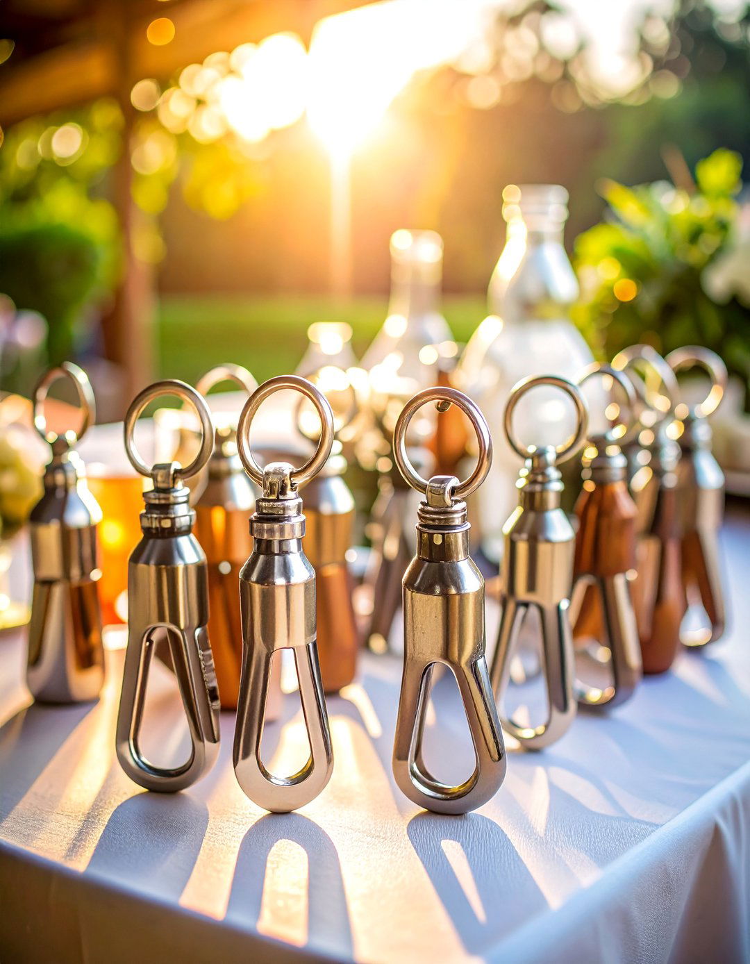 Bottle Opener Keychains with Engraving - 25 Wedding Favors Ideas