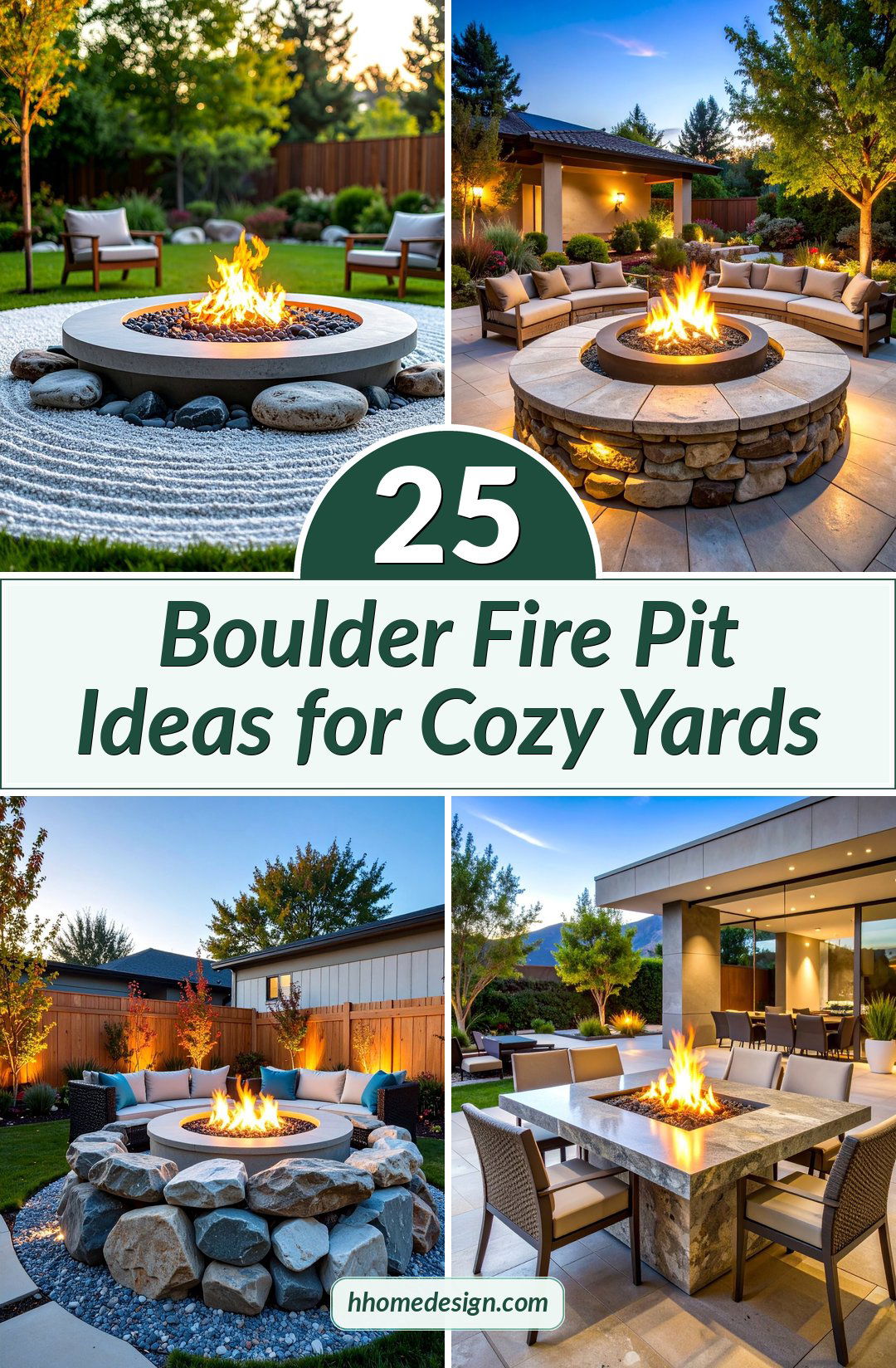 25 Boulder Fire Pit Ideas for Cozy Yards