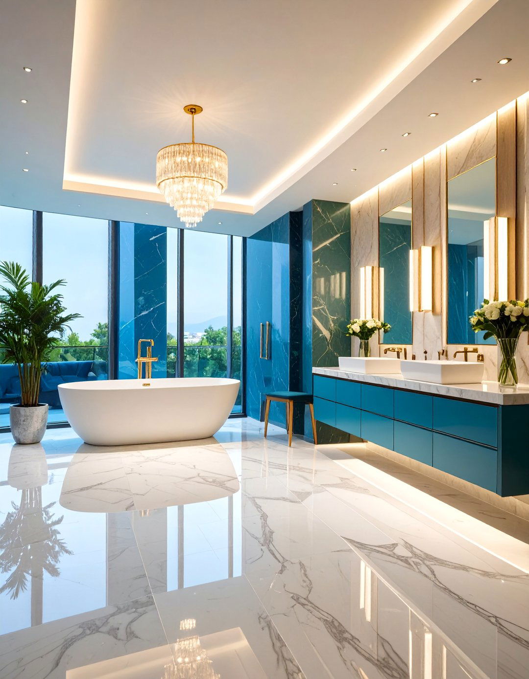 Boutique Hotel Inspired Office Bathroom