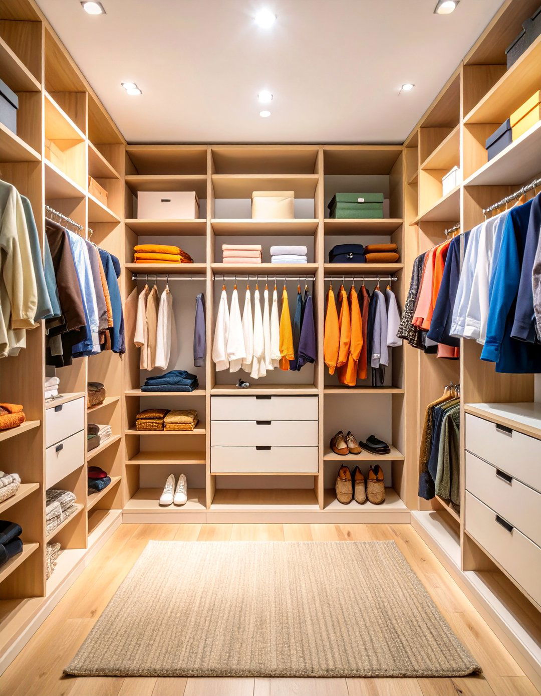 Boutique Style Open Shelving Closet - 25 Closet Ideas