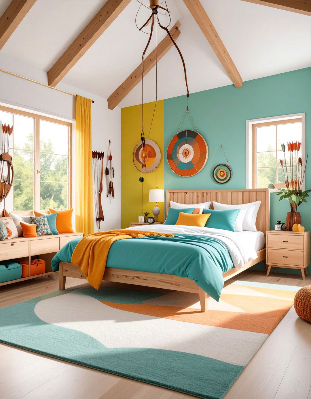 Bow Hunting Archery Bedroom Theme - 25 Hunting Bedroom Ideas