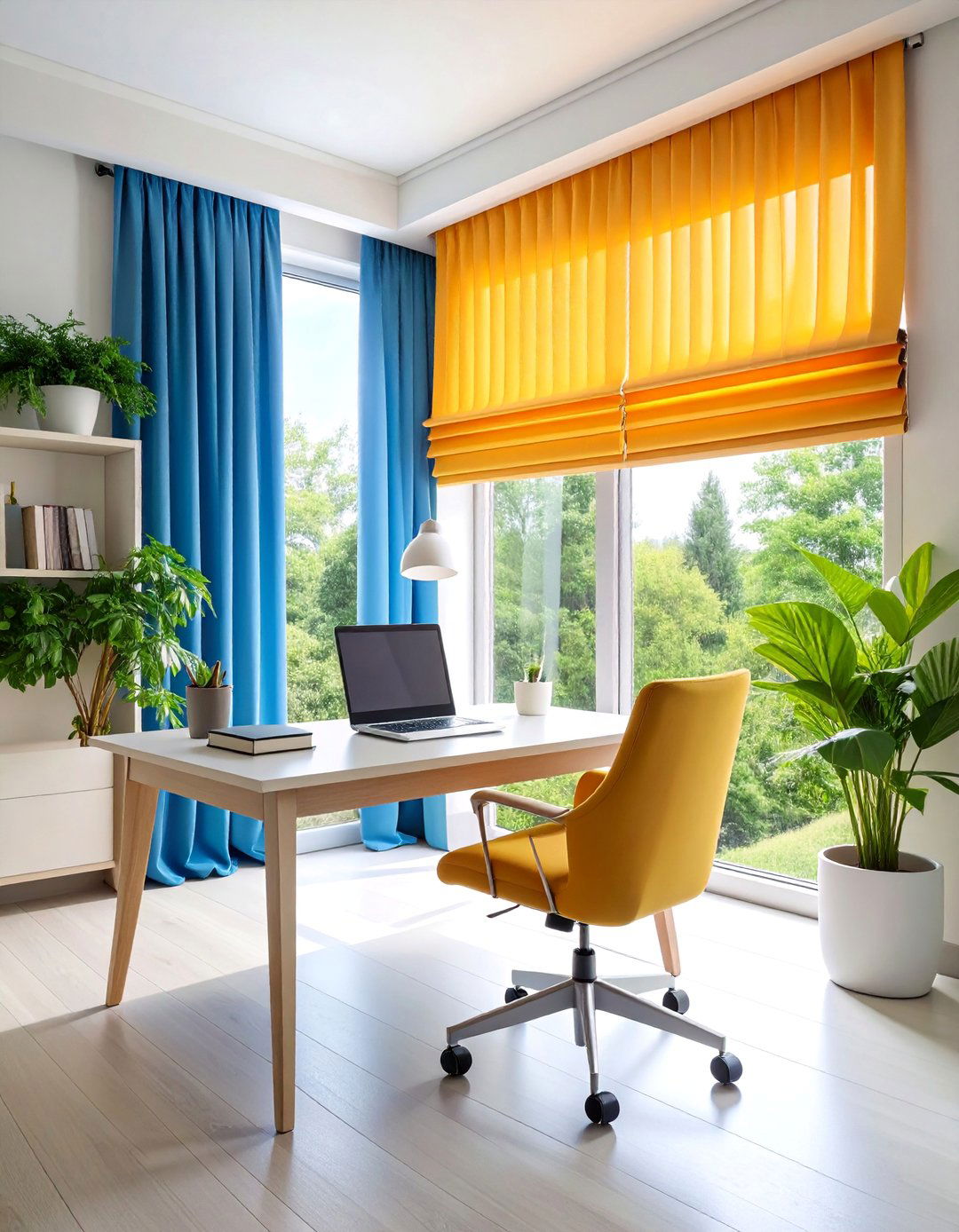 Box Pleat Window Valance - 25 Window Valance Ideas