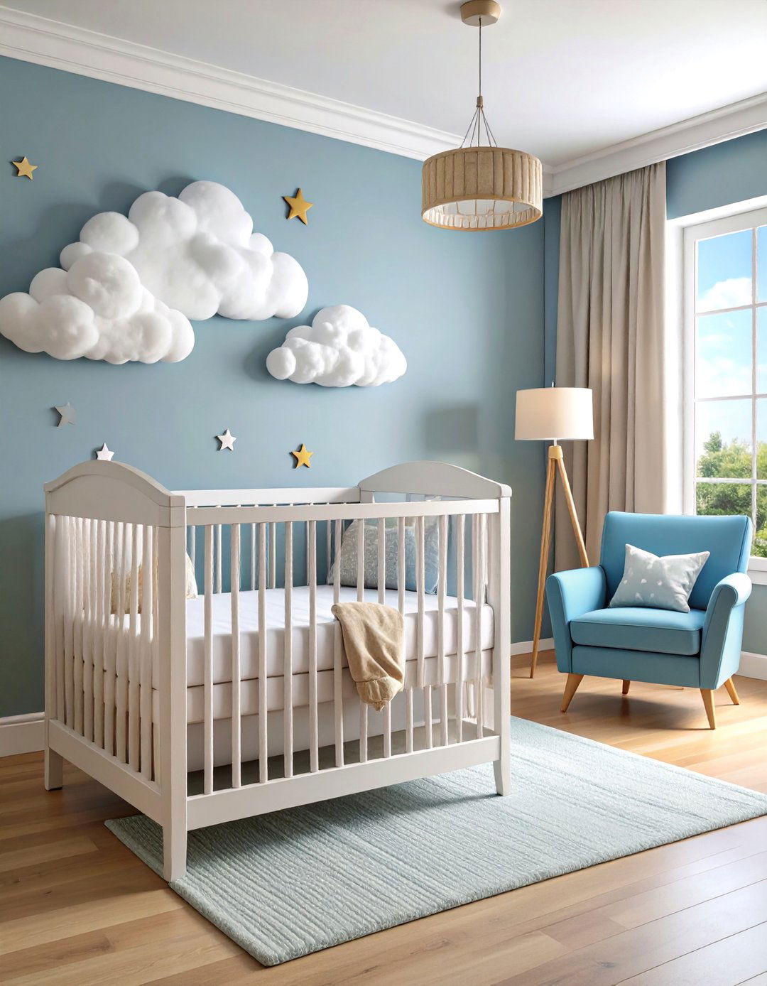 Box Room Nursery with Space Saving Crib and Vertical Storage - 25 Box Room Ideas