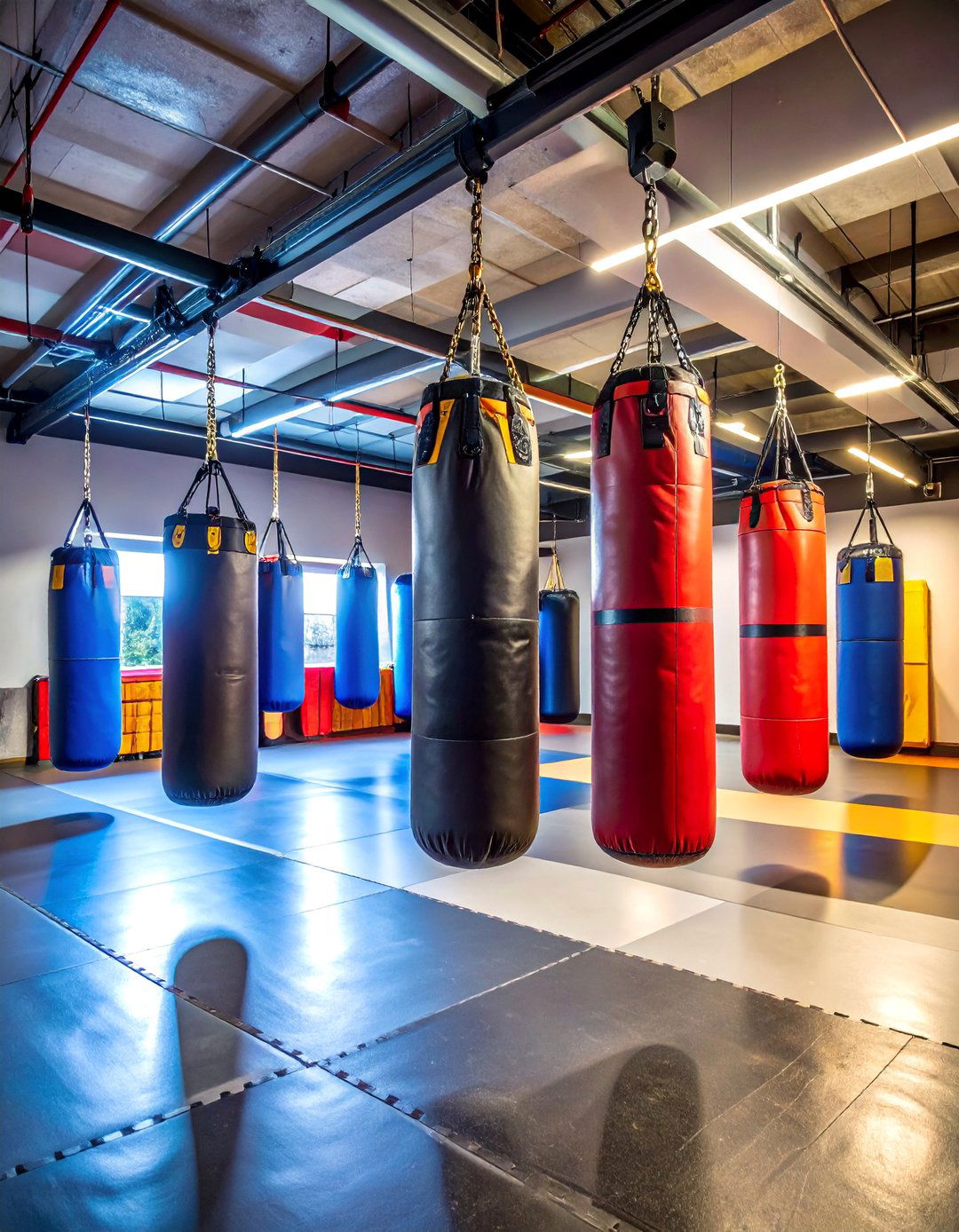 Boxing and Martial Arts Basement Gym - 25 Basement Gym Ideas