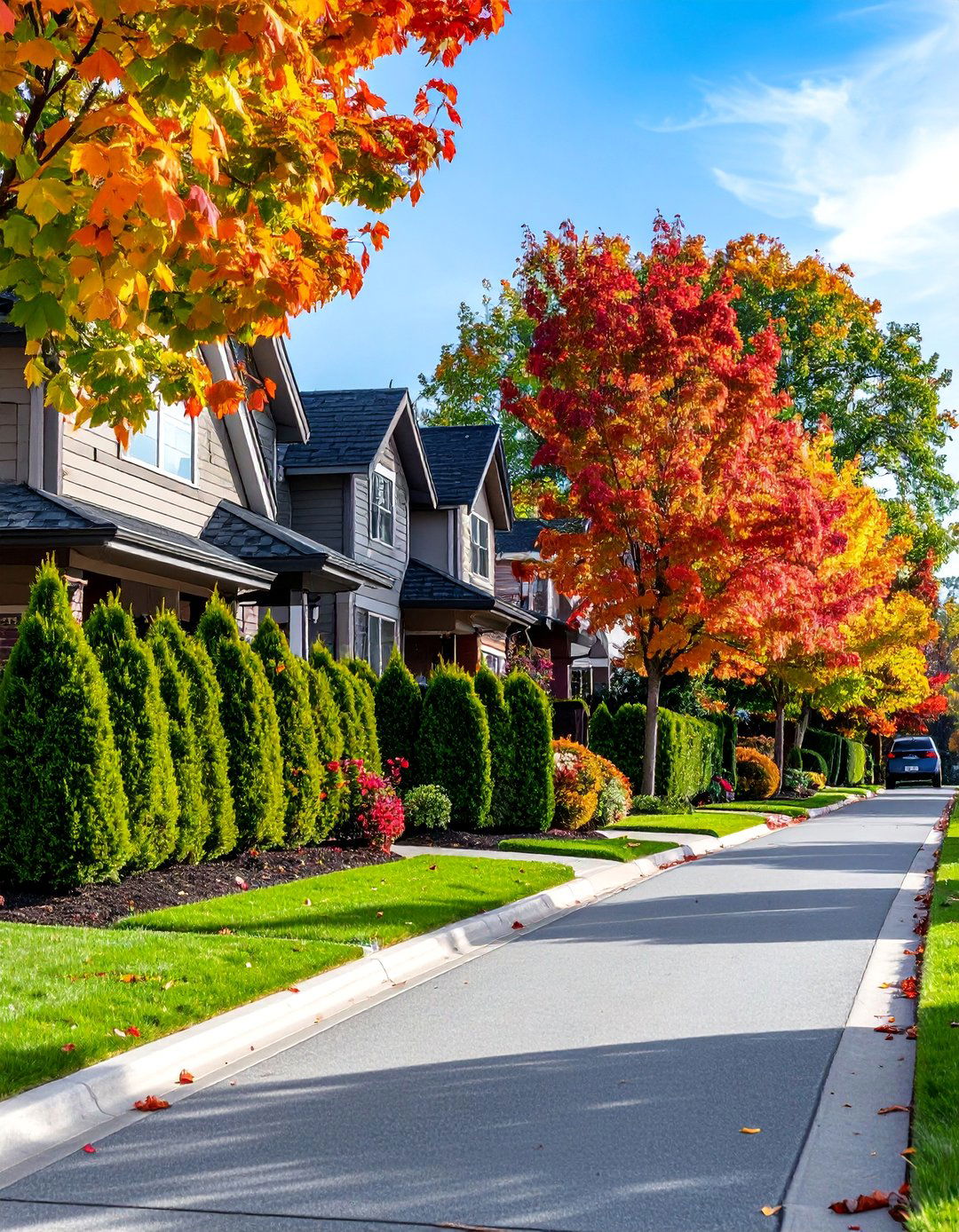 Boxwood Driveway Border with Automotive Access Integration - 25 Front Yard Boxwood Shrubs