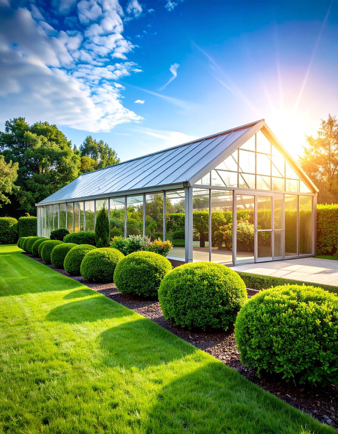 Boxwood Greenhouse Garden Integration - 25 Front Yard Boxwood Designs