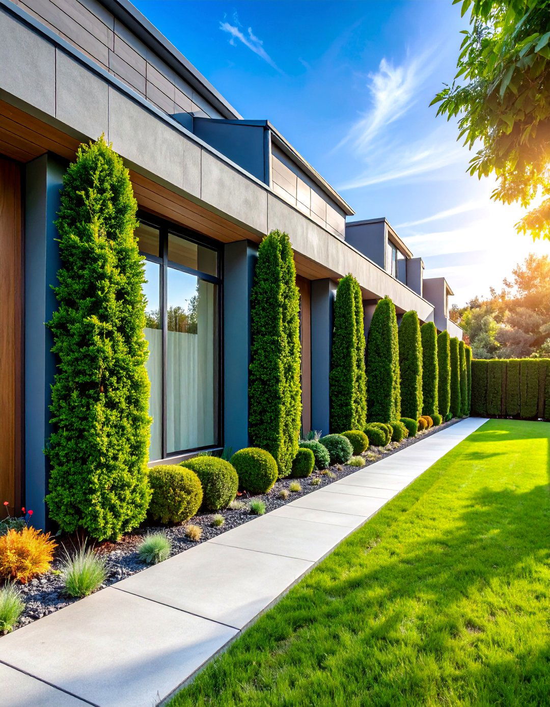 Boxwood Privacy Screen with Living Fence Integration - 25 Front Yard Boxwood Shrubs