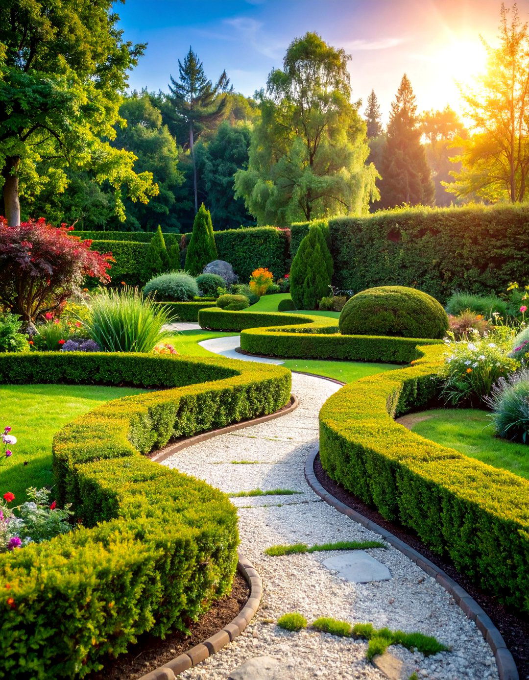 Boxwood Wildlife Garden with Native Plant Integration - 25 Front Yard Boxwood Shrubs