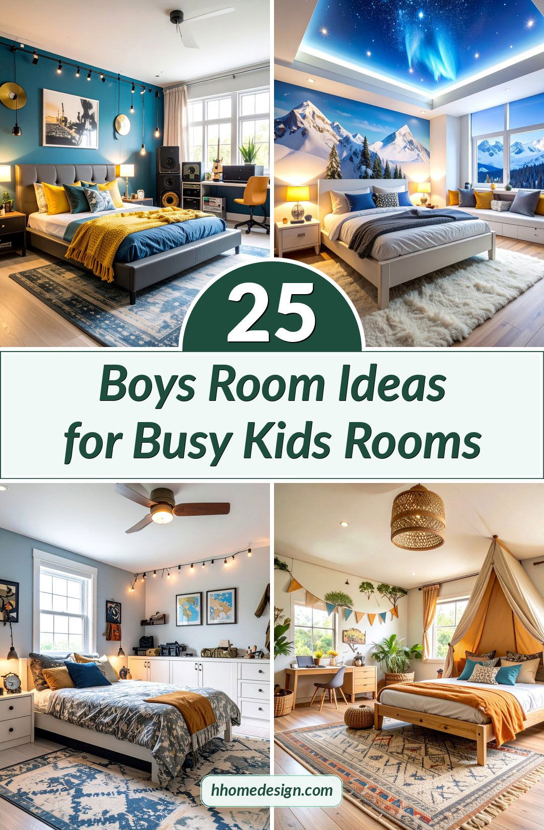 25 Boys Room Ideas for Busy Kids Rooms