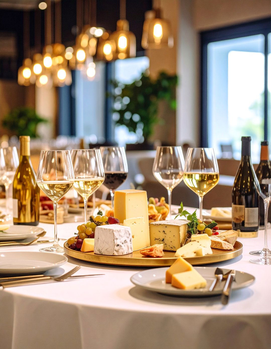 Brass Accented Wine and Cheese Tasting Event - 25 21th Wedding Anniversary Ideas