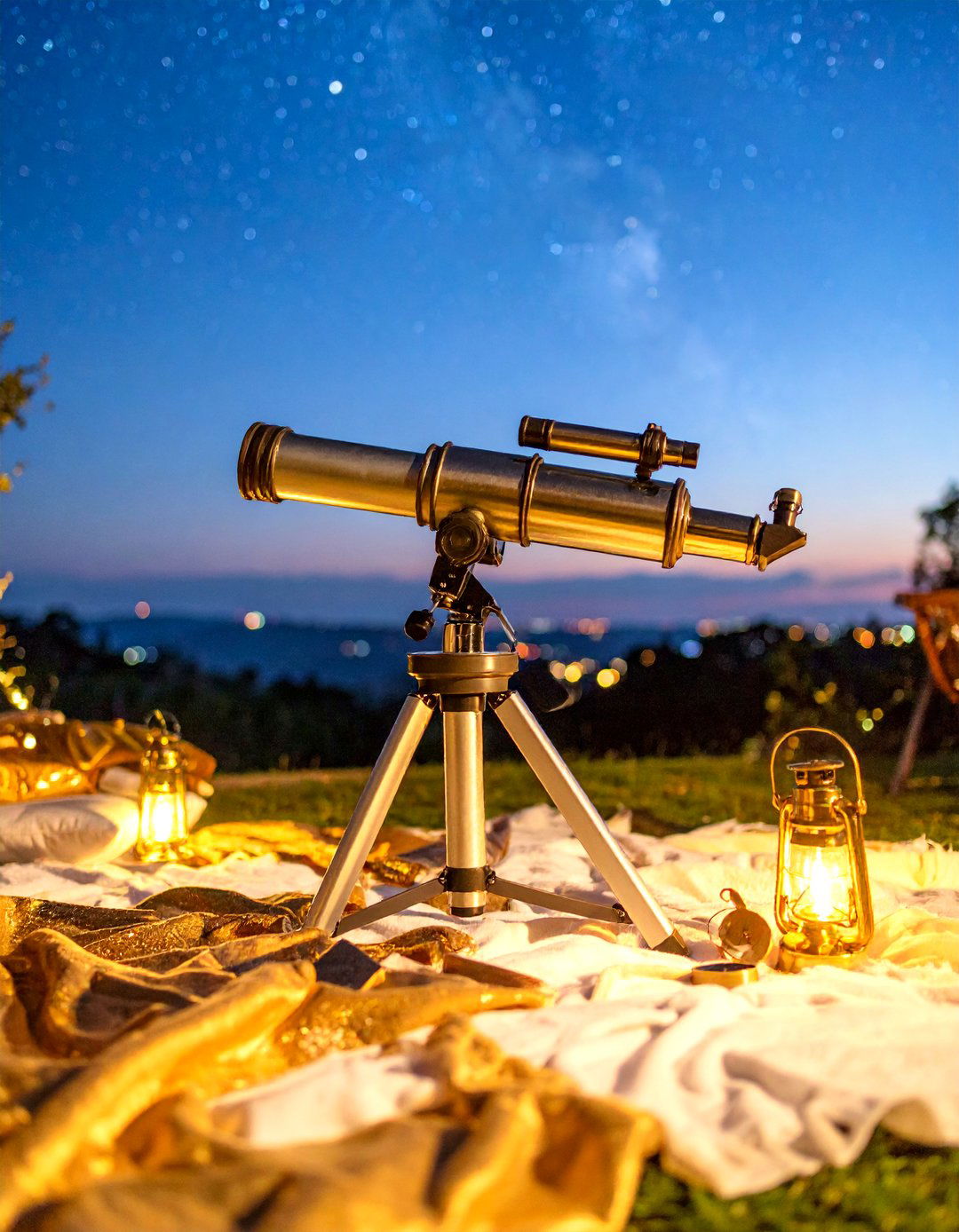 Brass Astronomy and Stargazing Evening Celebration - 25 21th Wedding Anniversary Ideas