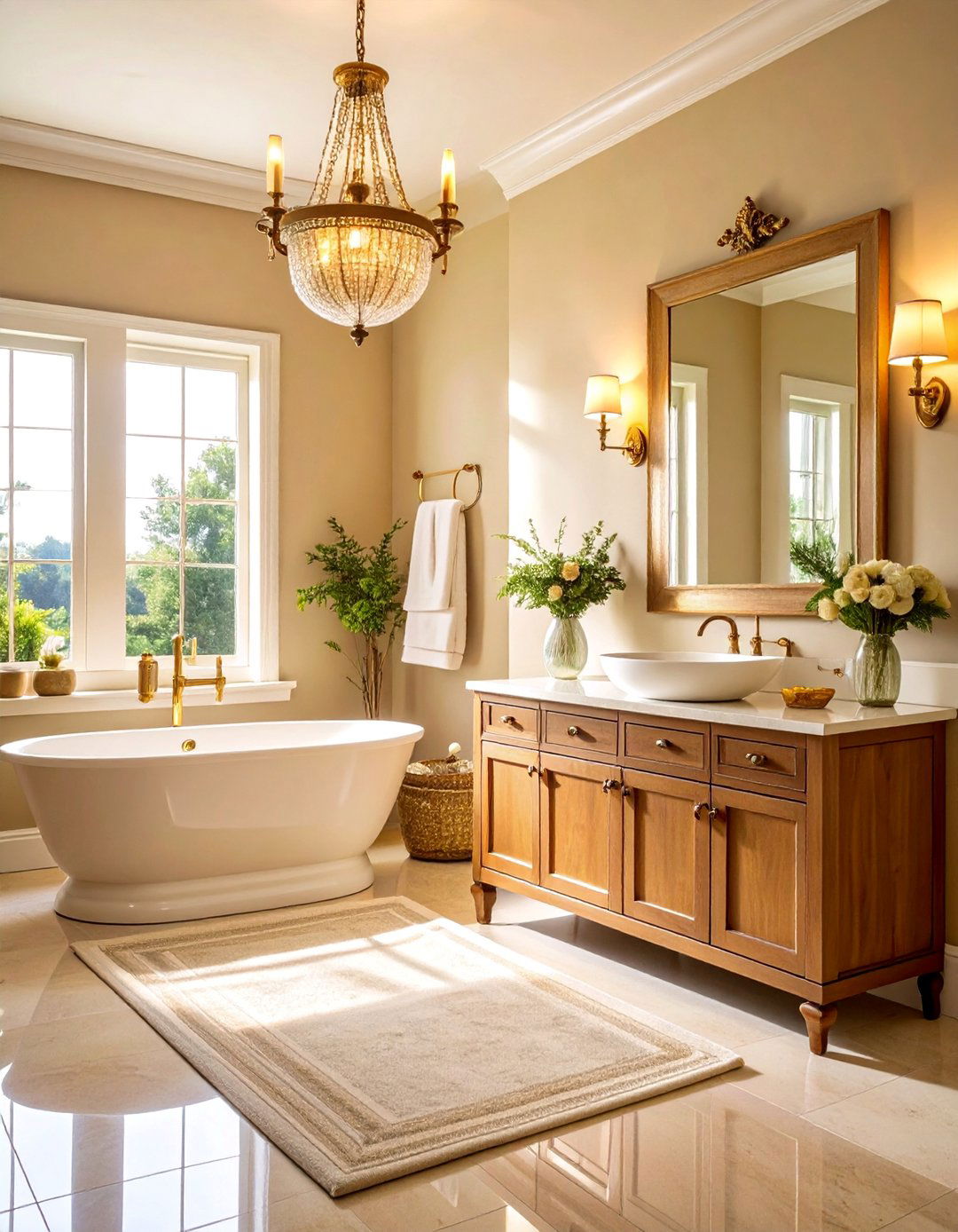 Brass Hardware Traditional Bathroom - 25 1990s Interior Design Ideas