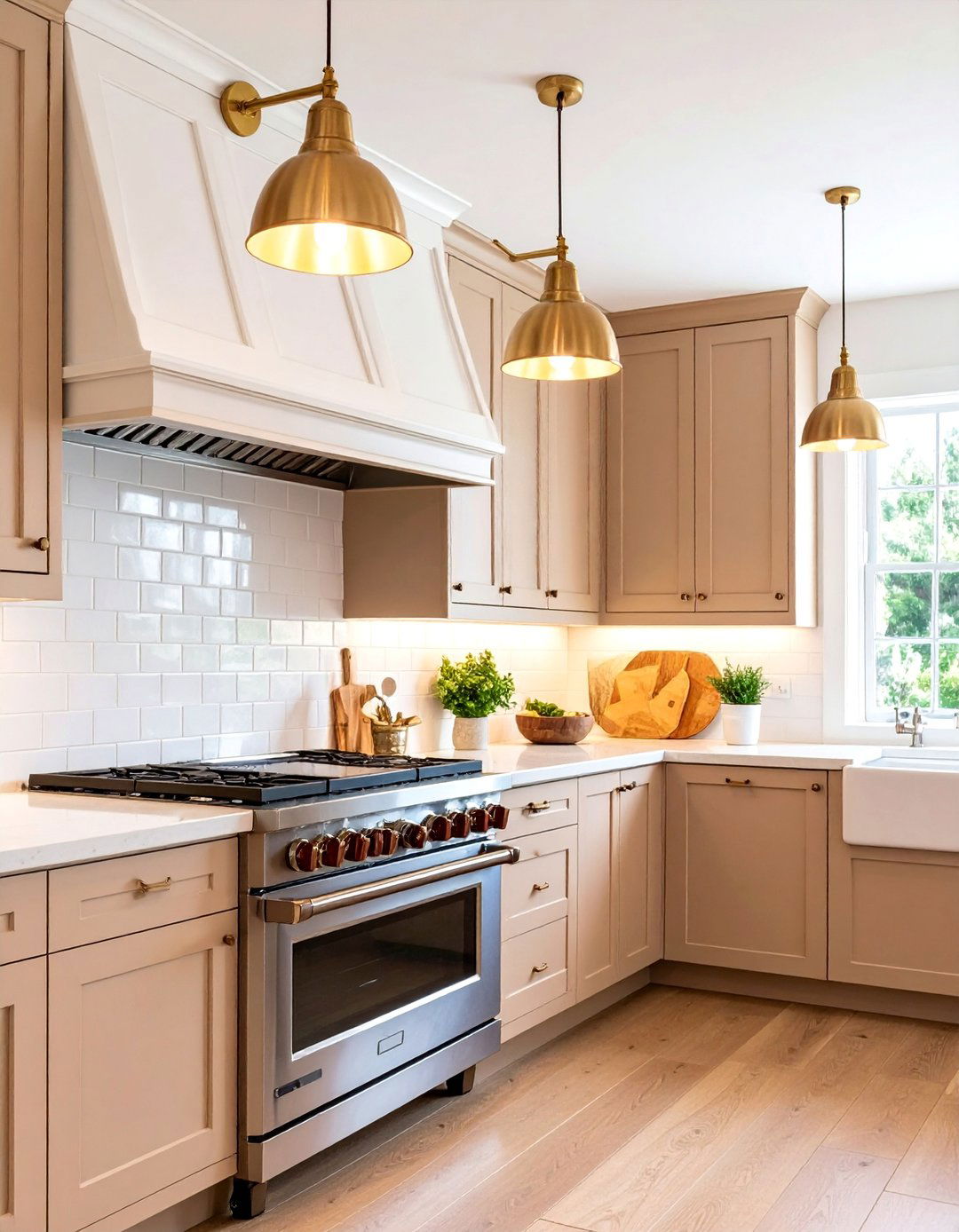 Brass Swing Arm Wall Lamps - 25 Small Kitchen Lighting Ideas