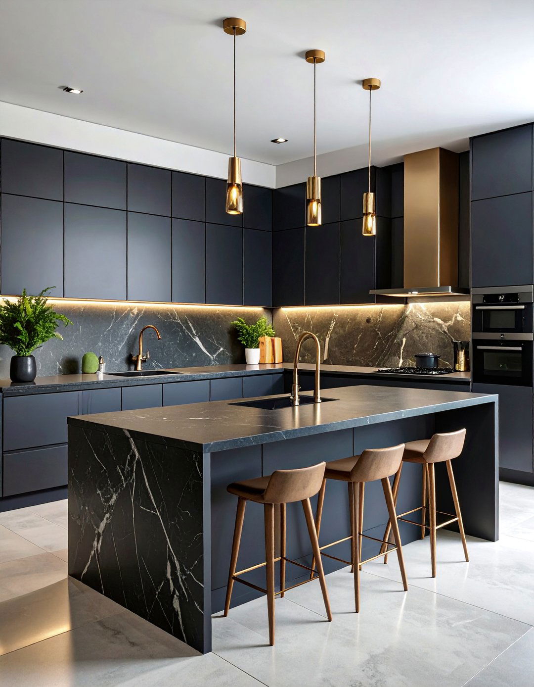 Brazilian PA Soapstone with Sleek Contemporary Cabinetry - 25 Soapstone Kitchen Countertops