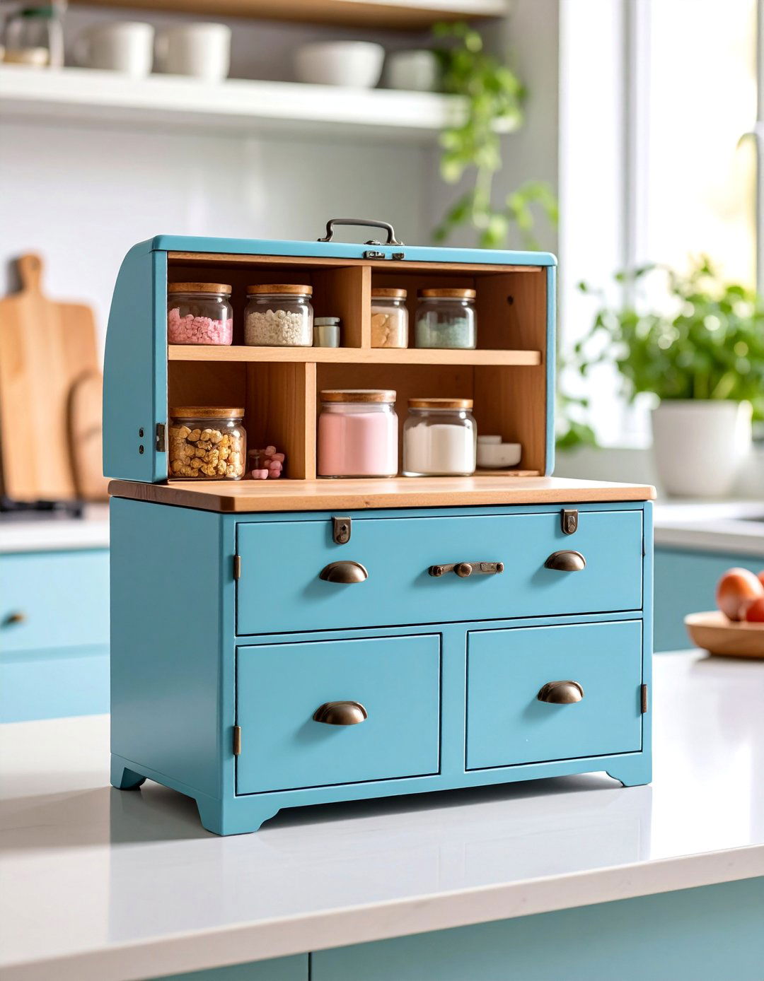 Bread Box Medicine Storage for Countertop Use - 25 Medicine Storage Ideas