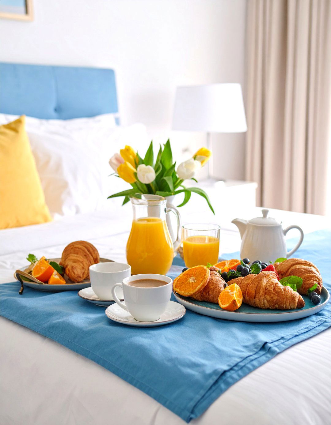 Breakfast in Bed Luxury Basket with Gourmet Treats - 25 Gift Basket Ideas