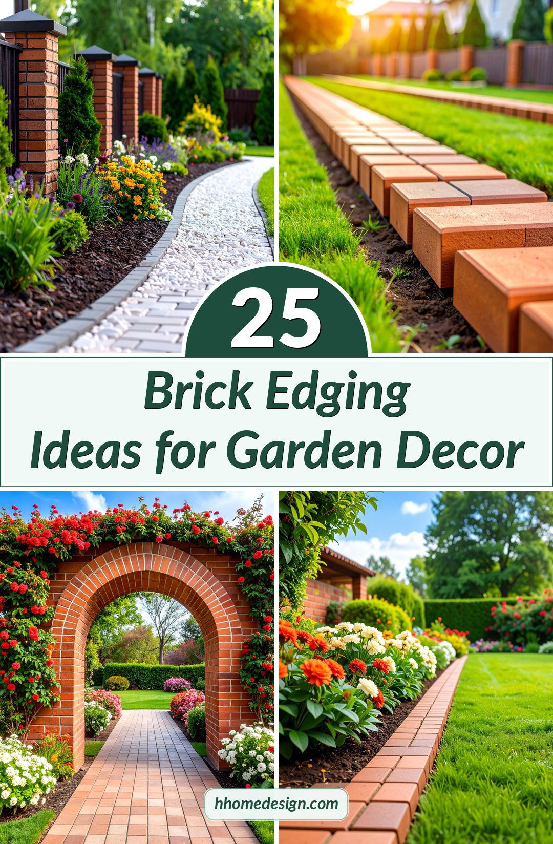 25 Brick Edging Ideas for Garden Decor