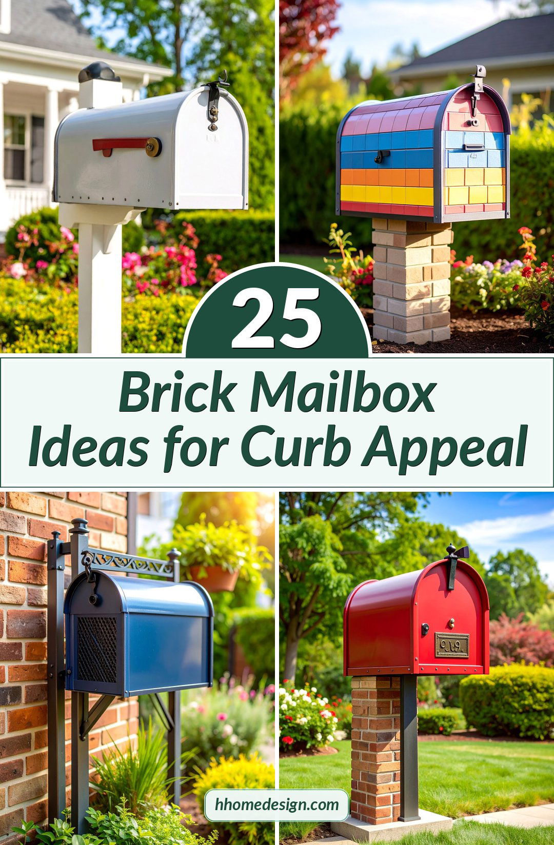 25 Brick Mailbox Ideas for Curb Appeal