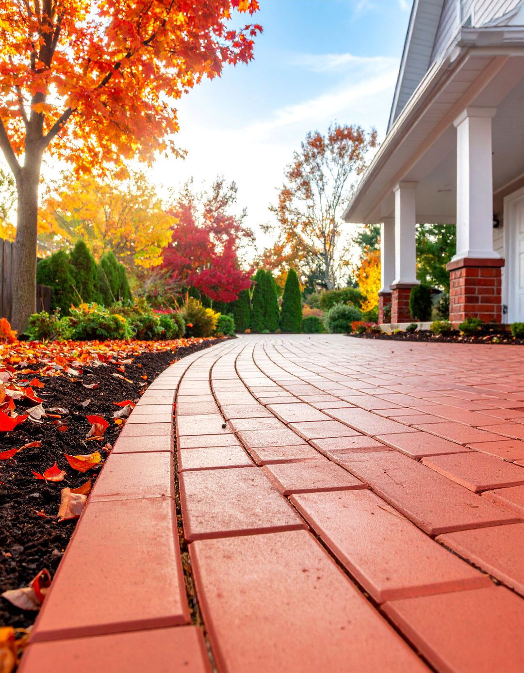 Brick Paver Driveway Borders - 25 Gravel Driveway Edging Ideas