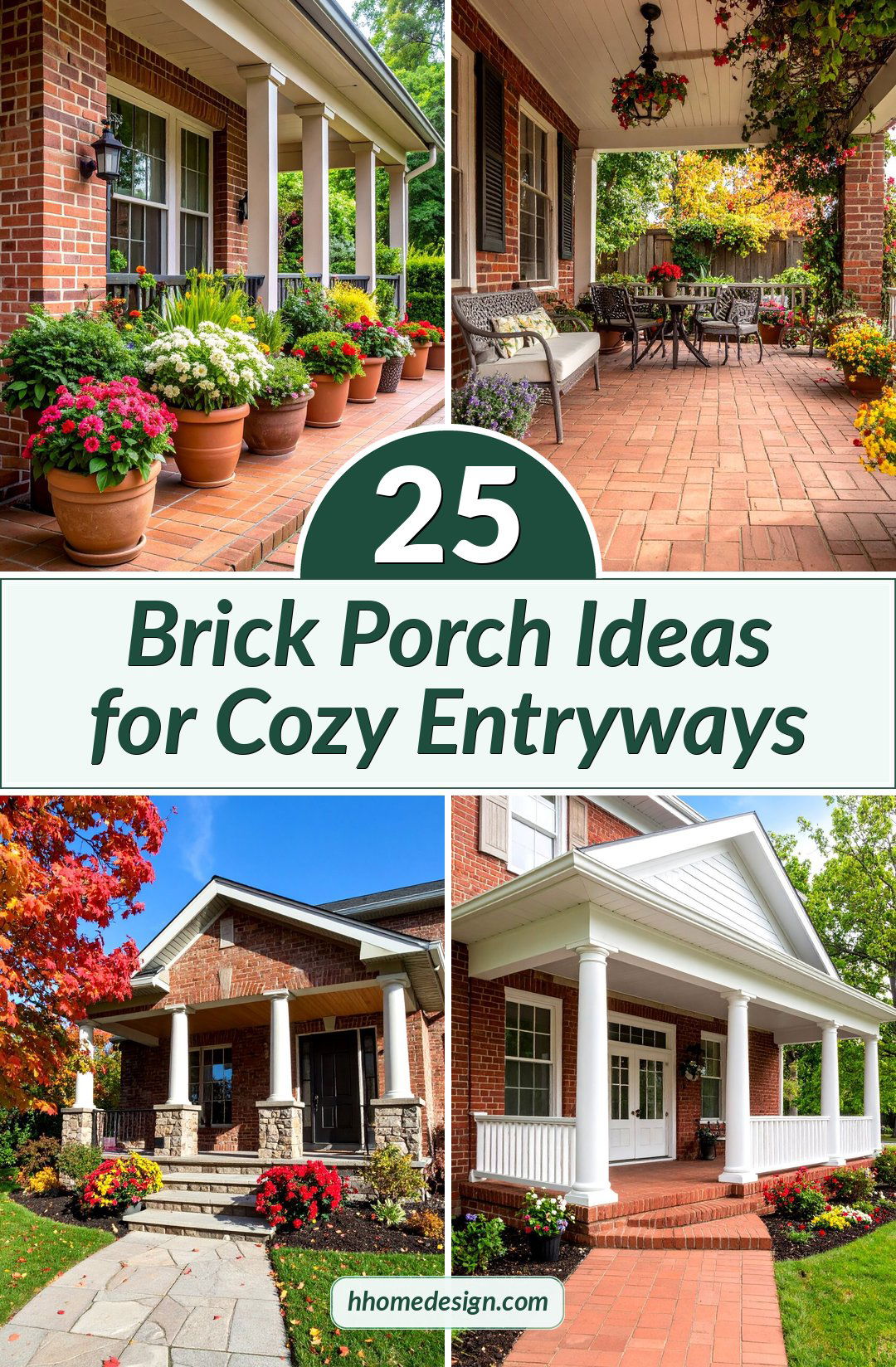 25 Brick Porch Ideas for Cozy Entryways
