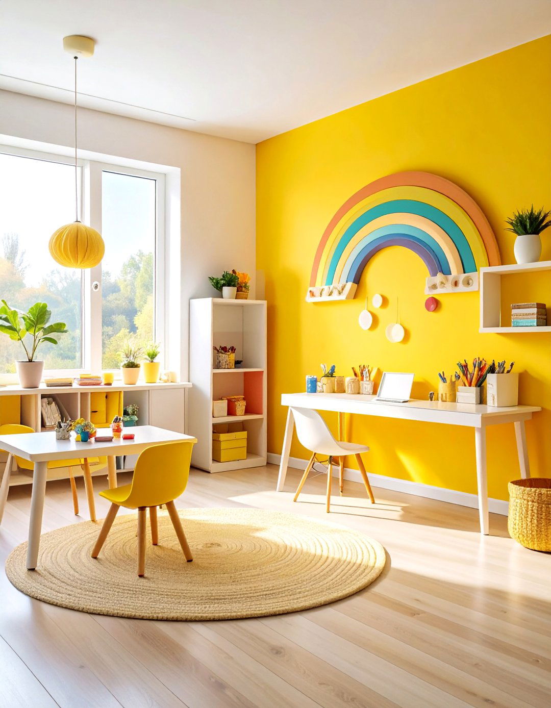 Bright and Bold Energy Room - 25 Small Craft Room Ideas