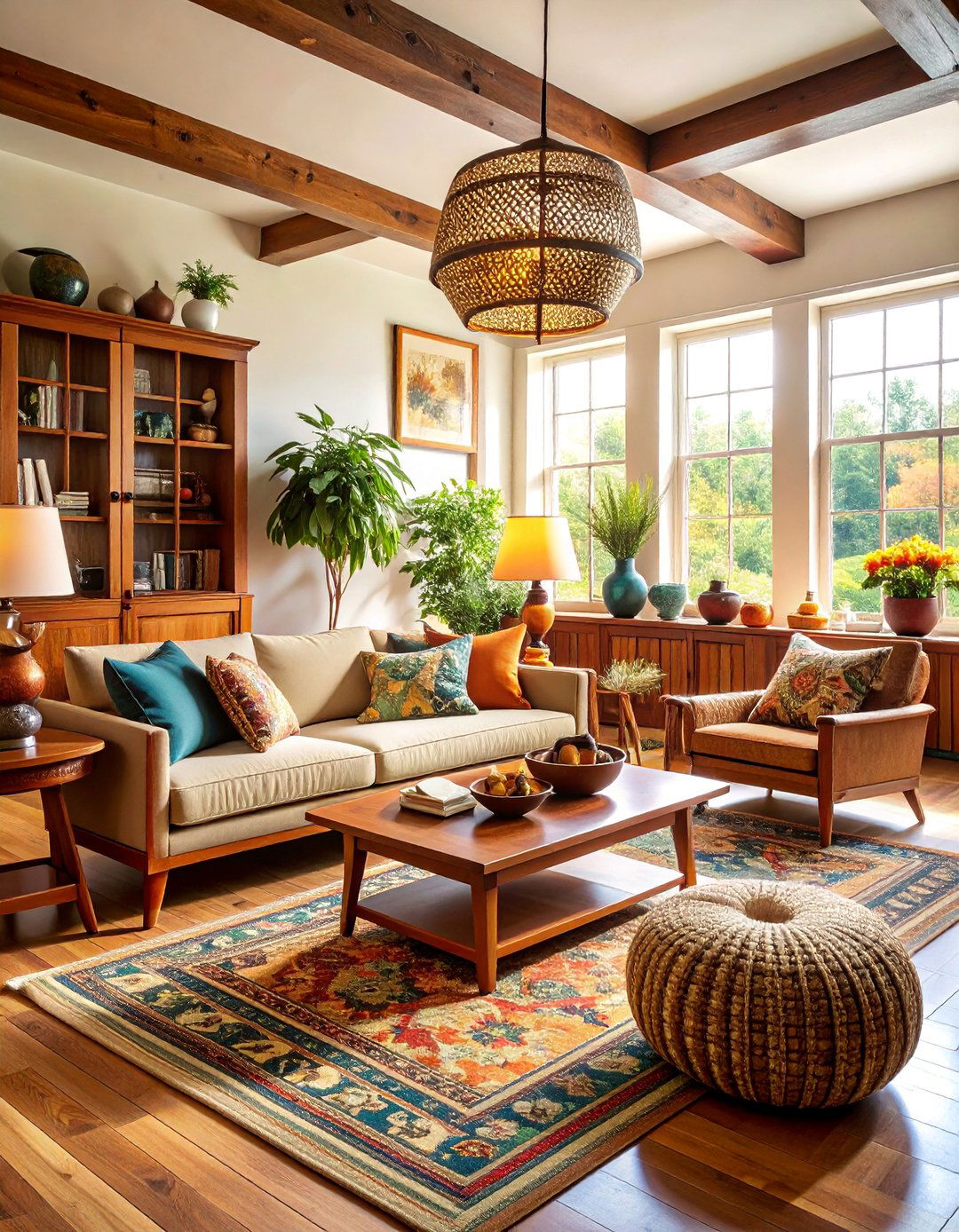 British Arts and Crafts with Handmade Details - 25 Vintage Living Room Ideas