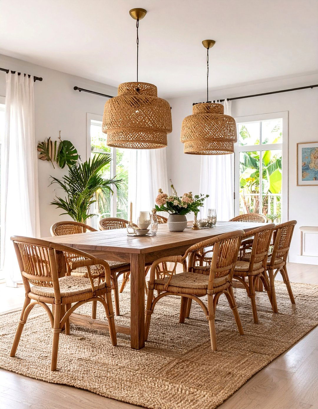 British Colonial Dining Room with Plantation Elegance - 25 Colonial Dining Room Ideas
