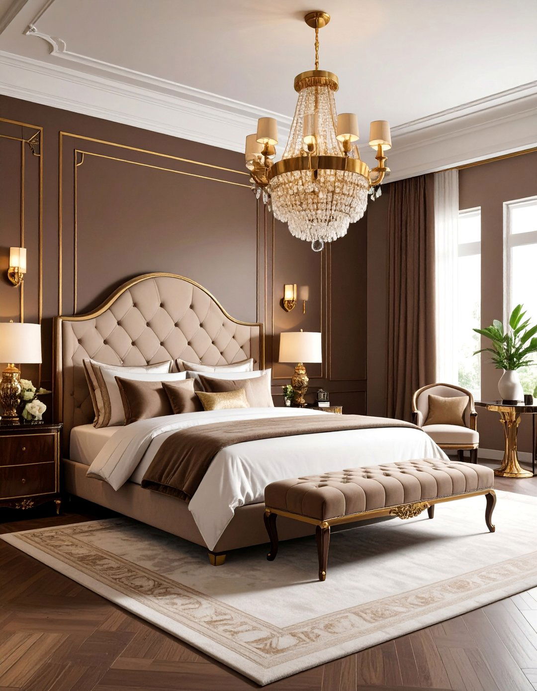 Brown Art Deco Bedroom - 25 Brown Bedroom Ideas