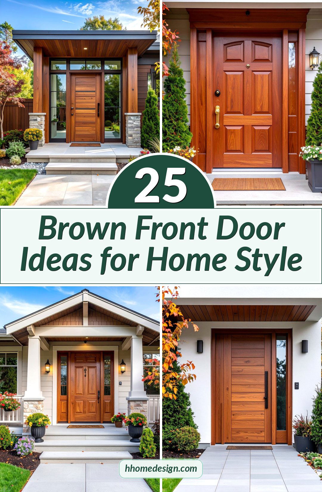 25 Brown Front Door Ideas for Home Style