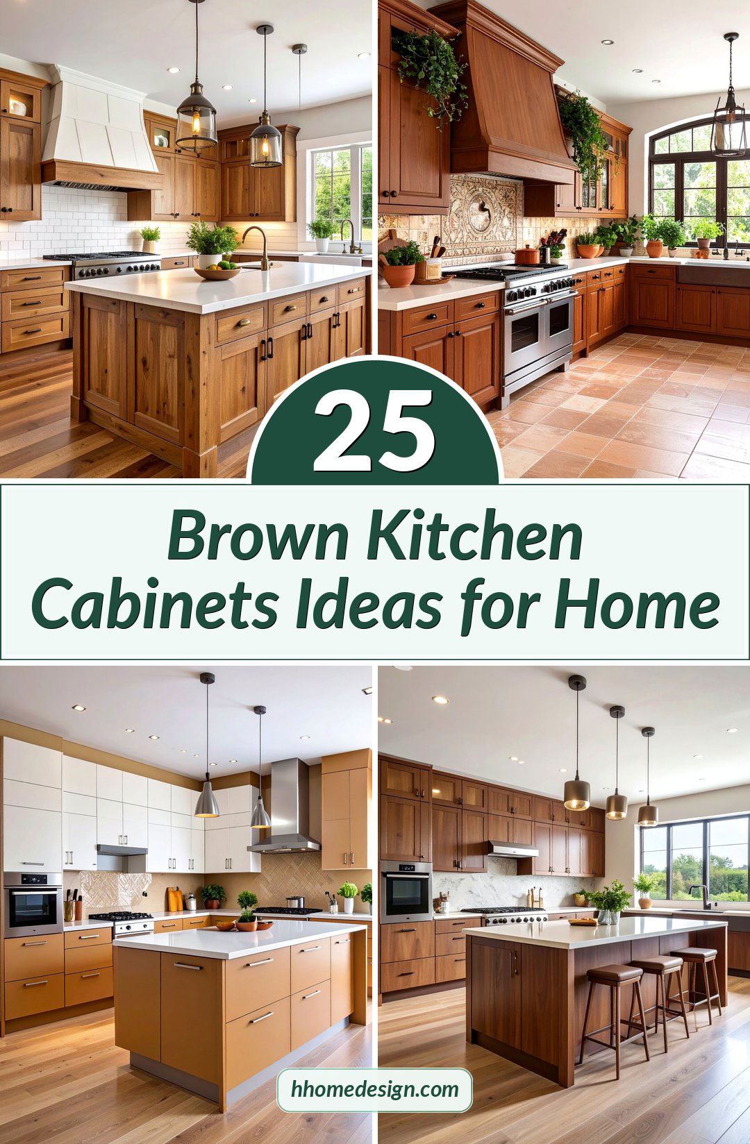 25 Brown Kitchen Cabinets Ideas for Home