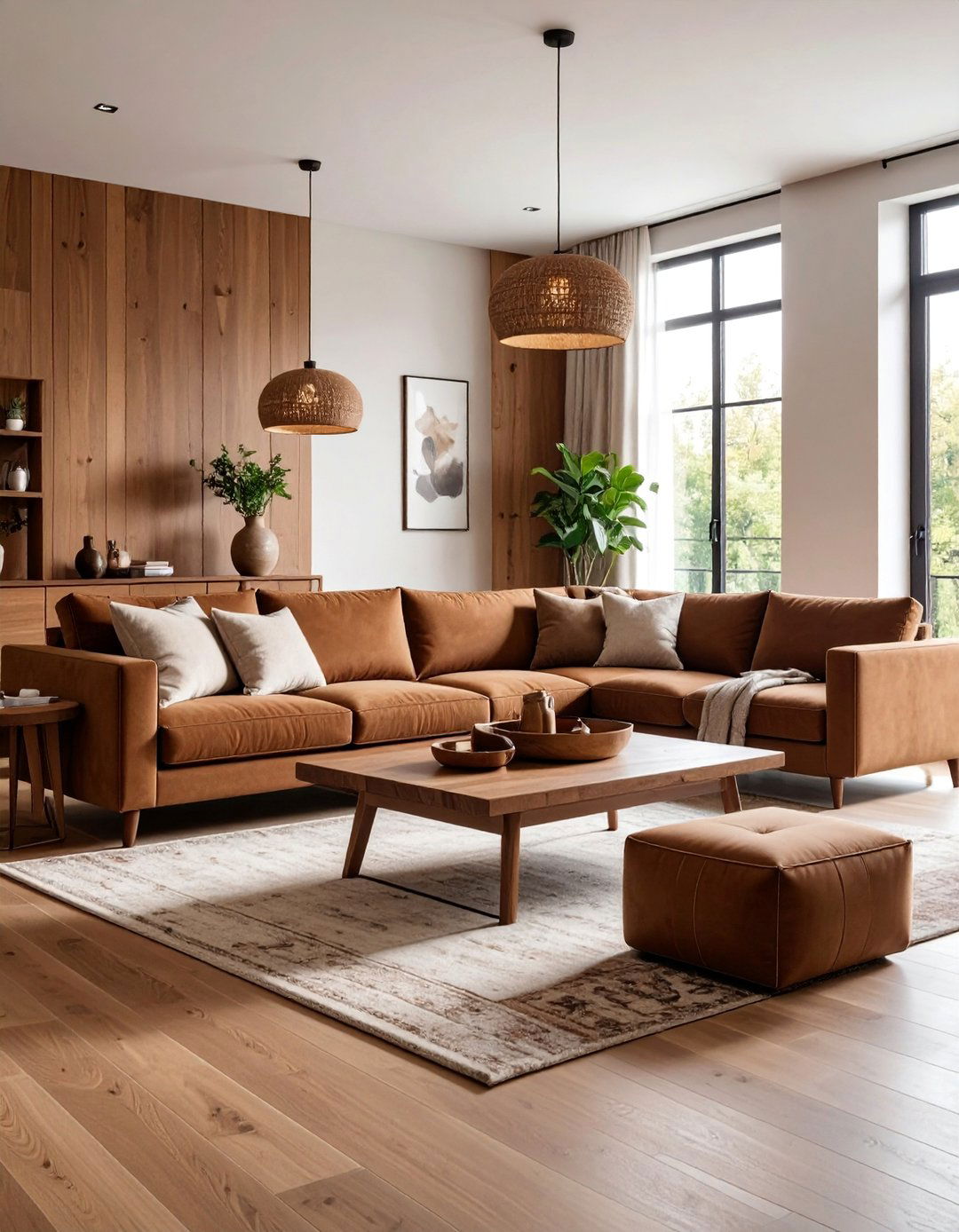 Brown Transitional Family Comfort - 25 Brown Living Room Ideas