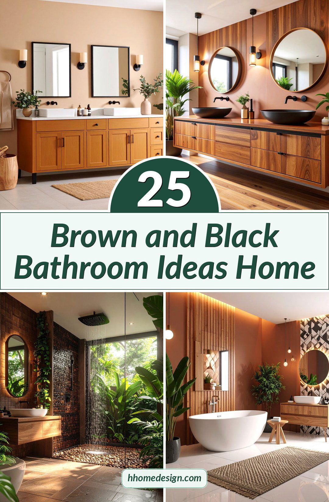 25 Brown and Black Bathroom Ideas Home