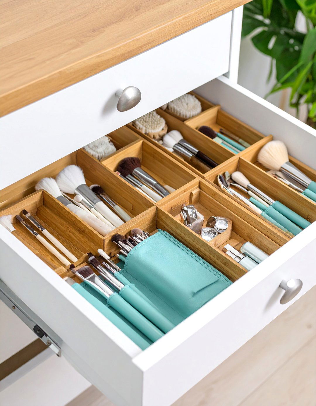 Brush and Tool Specialized Organization - 25 Bathroom Drawer Organization Ideas