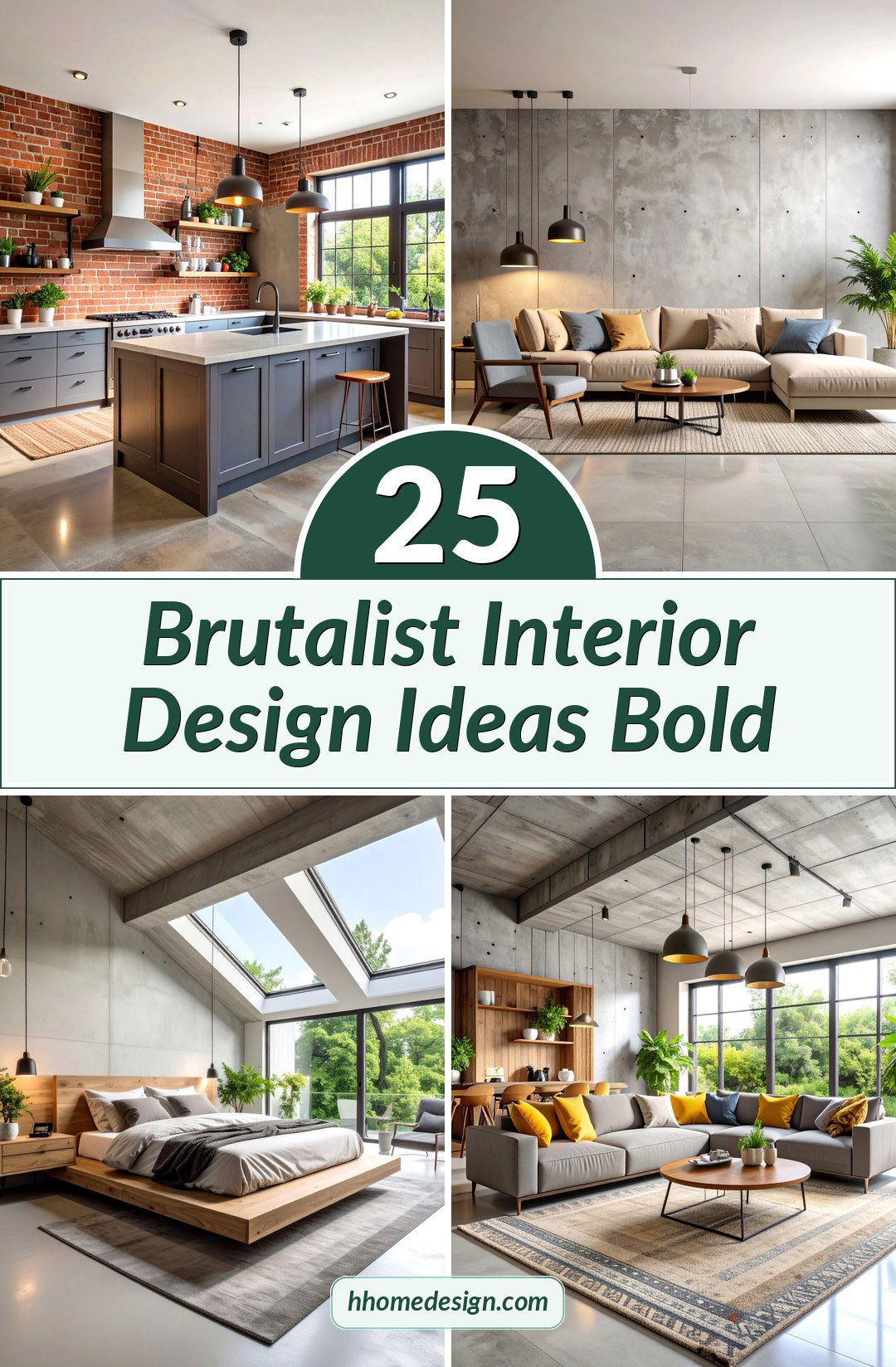 25 Brutalist Interior Design Ideas Bold