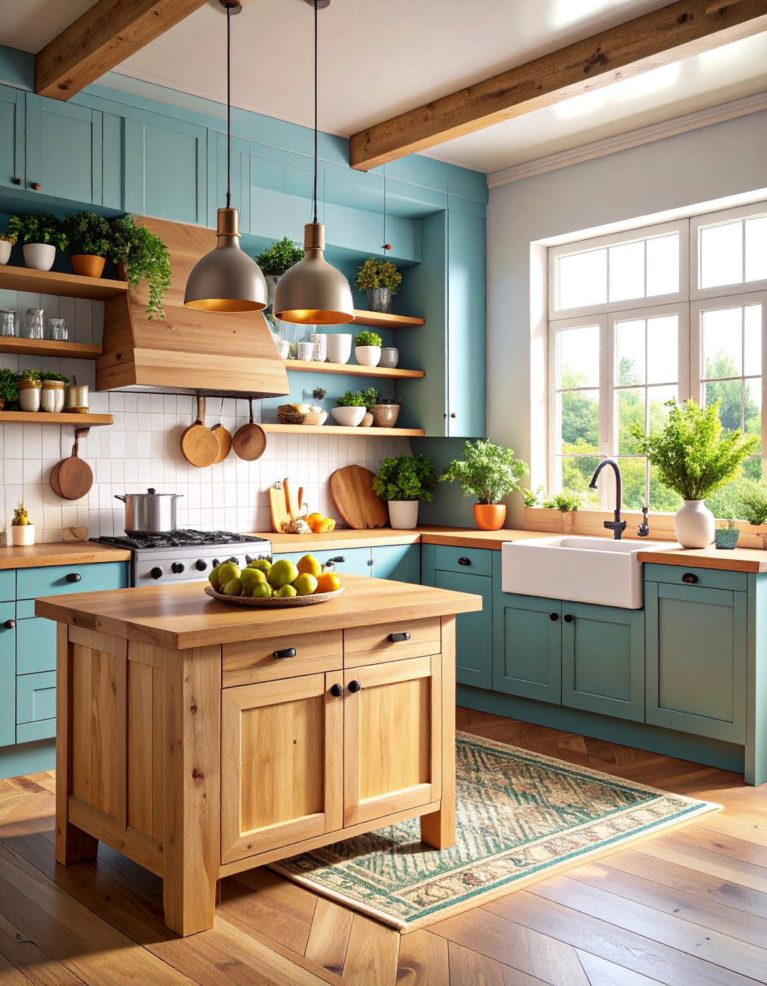 Budget Friendly Poplar Wood Rustic Kitchen - 25 Kitchens With Butcher Block Countertops