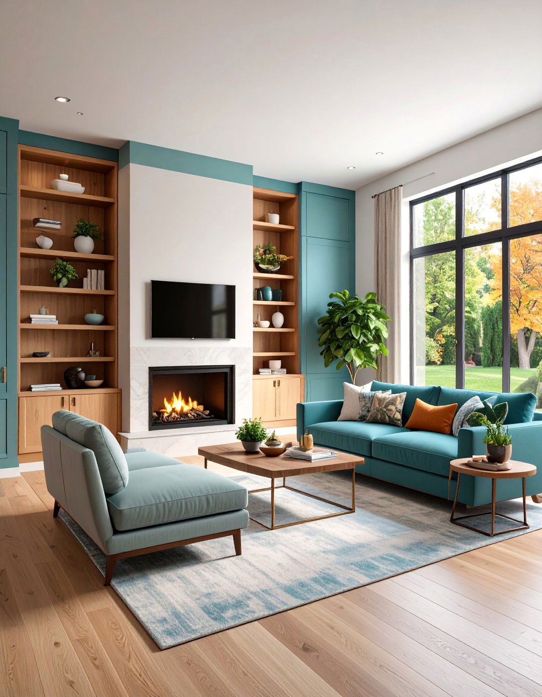 Built In Custom Entertainment Center Design - 25 Electric Fireplace Ideas With Tv Above