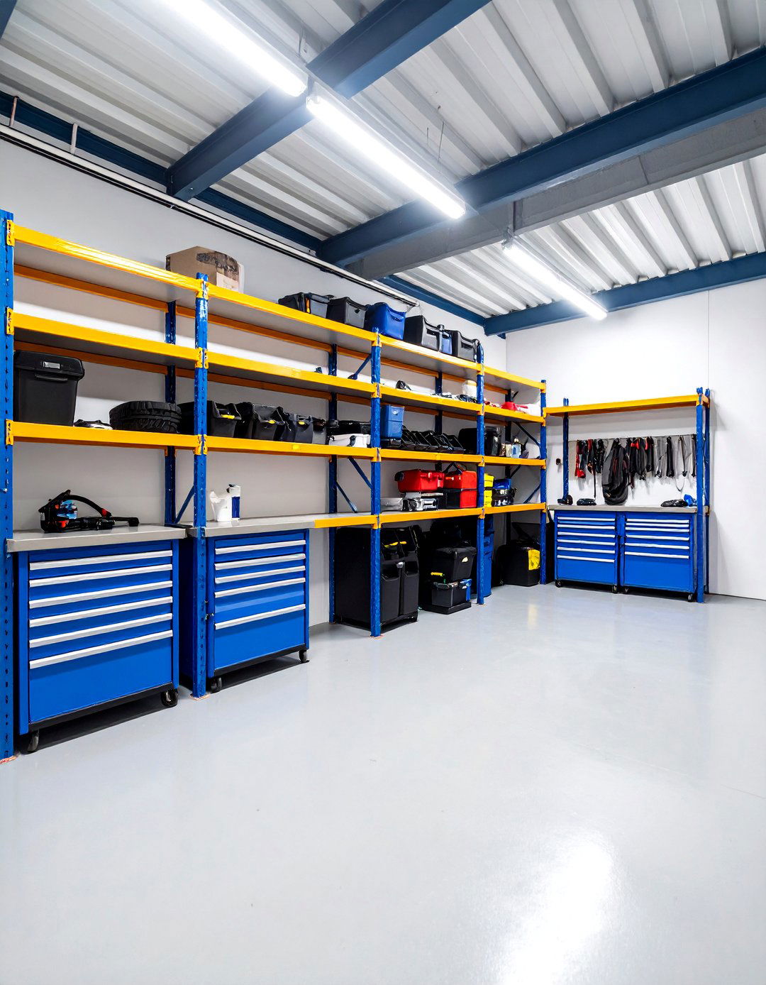 Built In Heavy Duty Shelving System - 25 Garage Wall Ideas