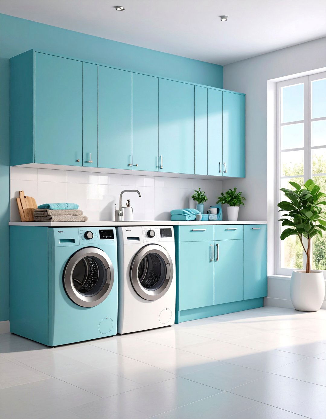 Built In Ironing Board Storage Cabinet - 25 Laundry Room Cabinet Ideas