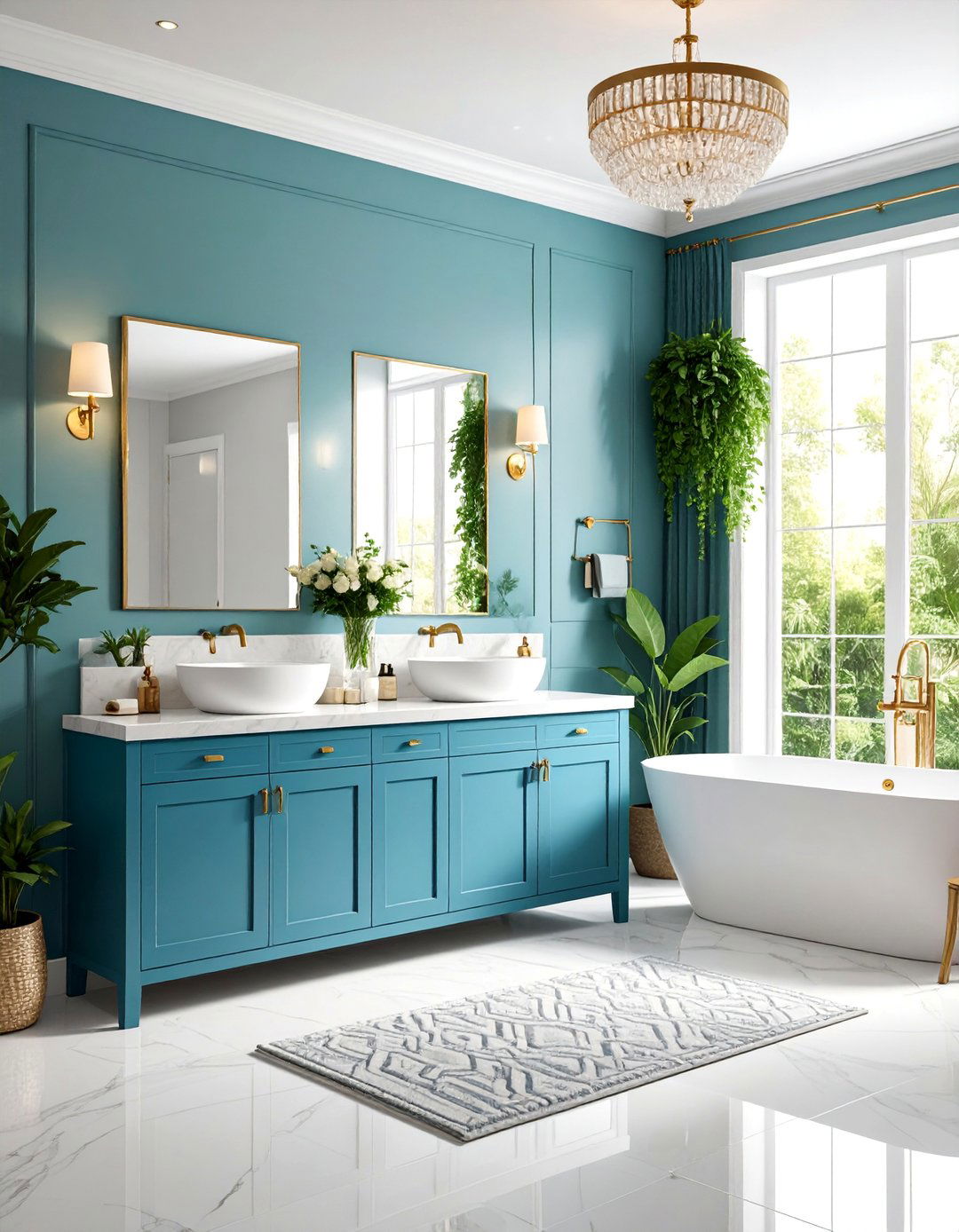 Built In Vanity with Custom Millwork - 25 Small Bathroom Vanity Ideas