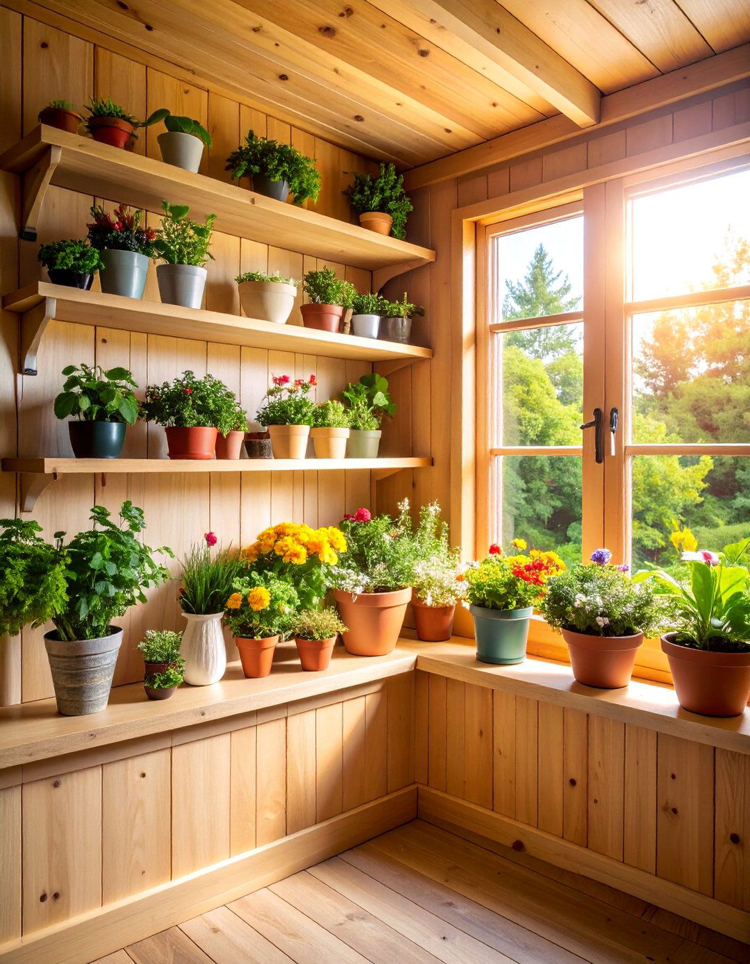 Built In Window Ledge Shelving - 25 Shed Shelving Ideas