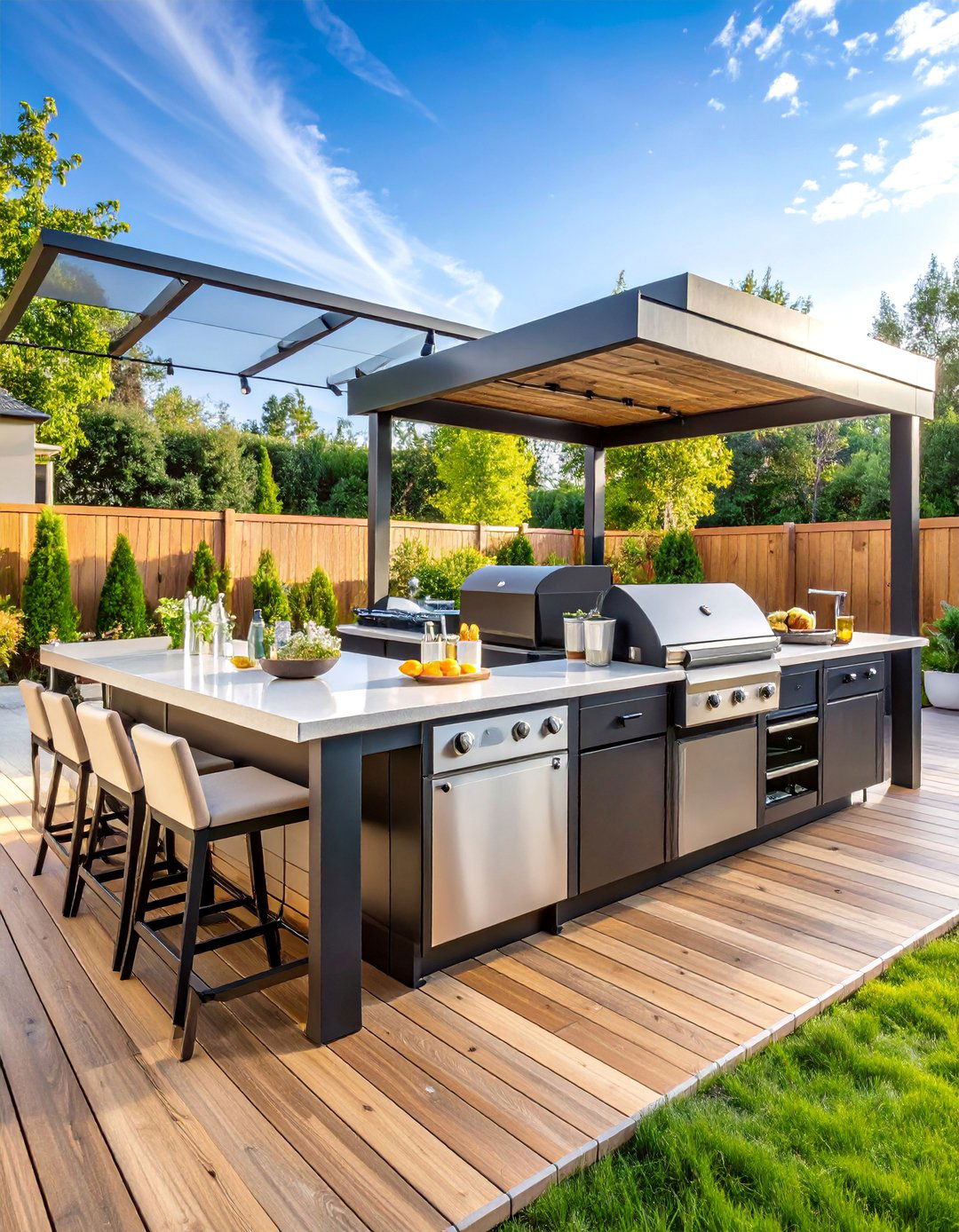 Built in Bar BBQ Island - 25 Bbq Island Ideas