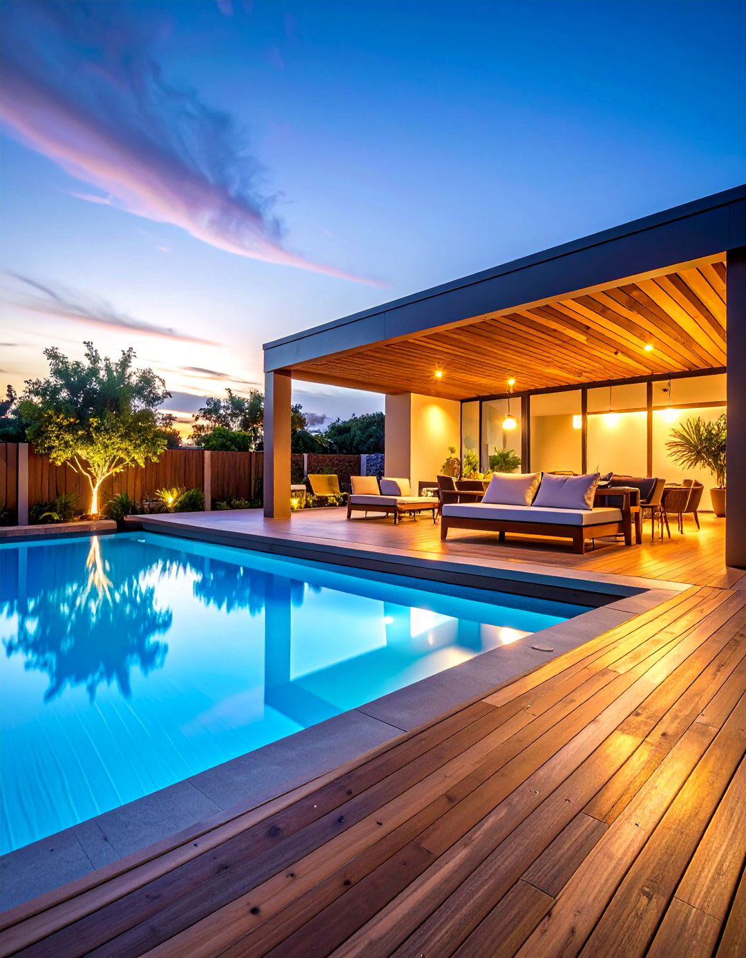 Built in Bench Pool Deck Railing with Storage - 25 Pool Deck Railing Ideas